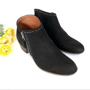 Lucky Brand Black Ankle Boots with Studded Detail